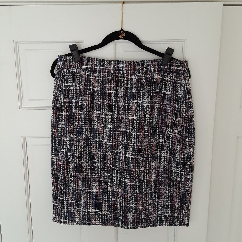 Loft Tweed Pencil Skirt (8)